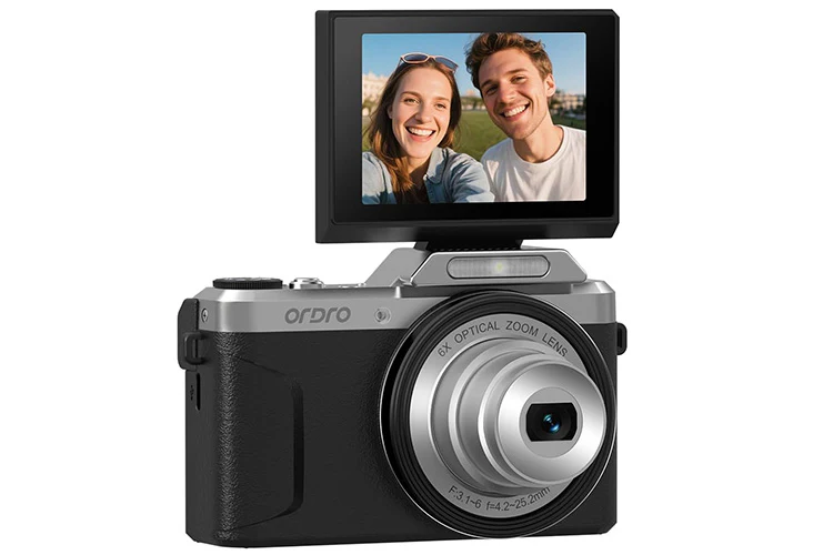 ORDRO D27 4K 6x Optical Zoom Vlog Video Camera - Image 2