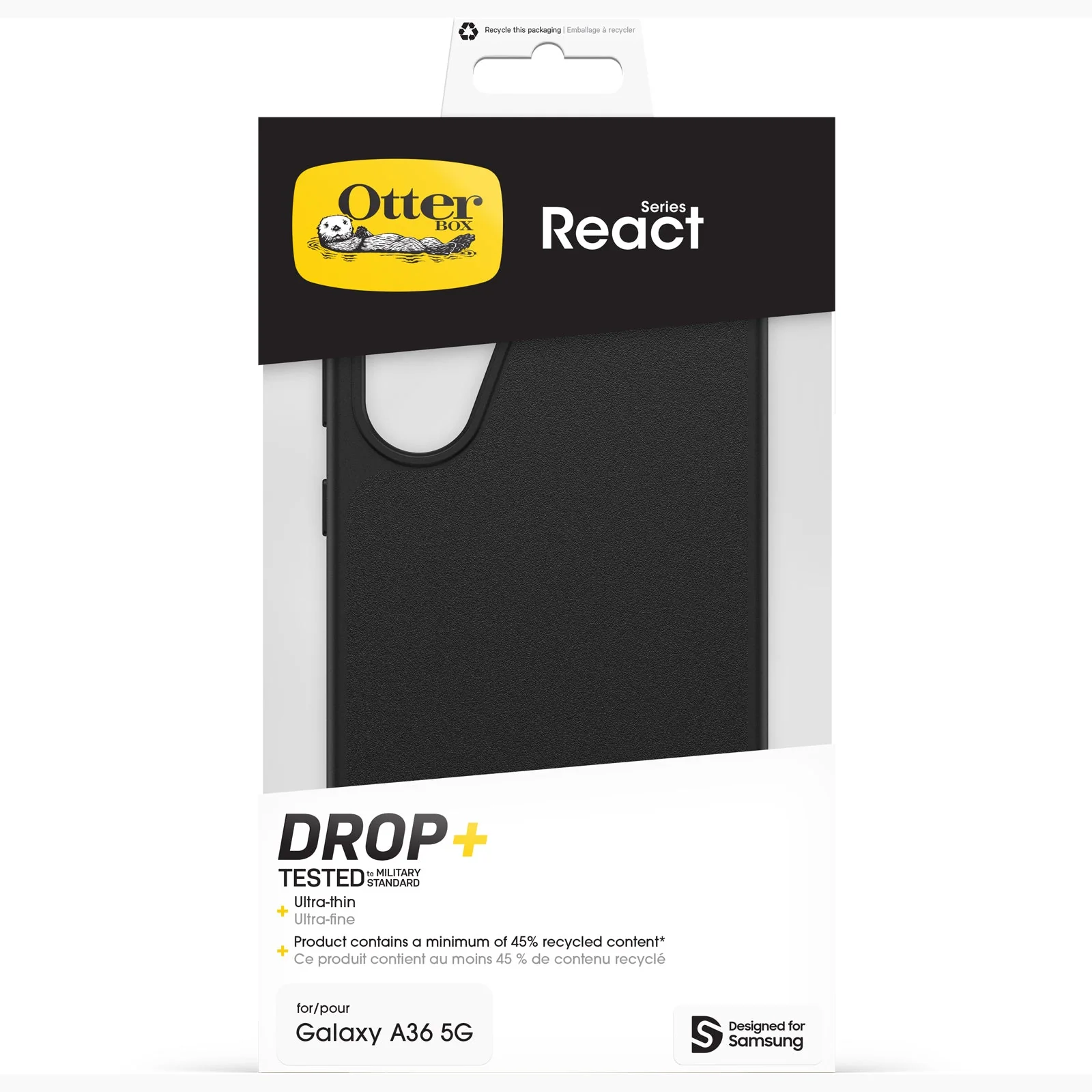 Otterbox React Case - For Samsung A36 5G - Black - - Image 5
