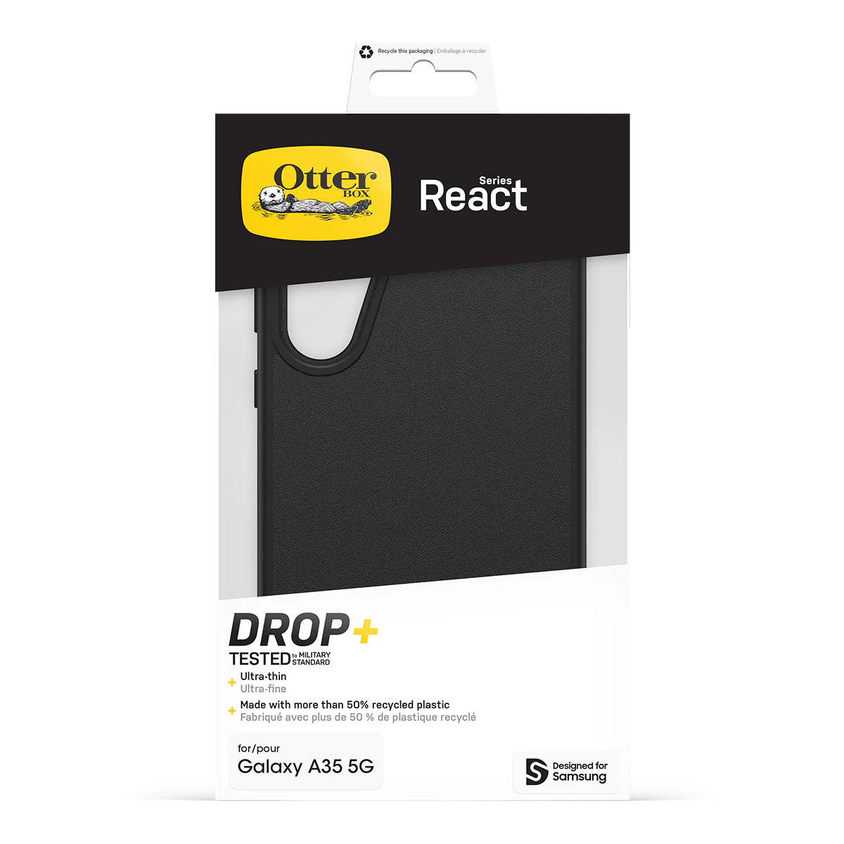 Otterbox React for Galaxy A35 5G (Black) - Image 5