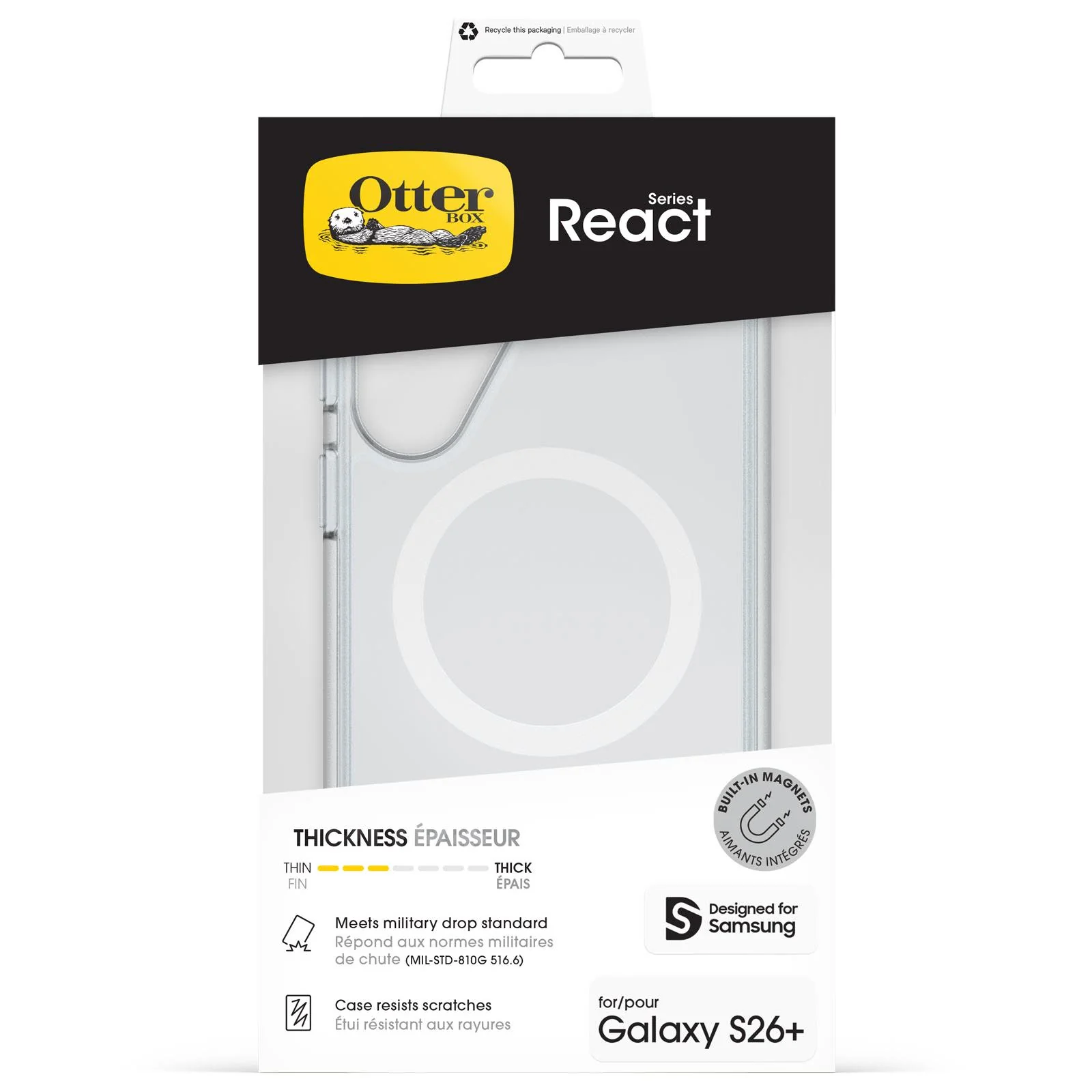 OtterBox React Magnet Case for Galaxy S26+ (Clear) - Image 5