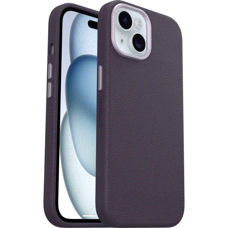 OtterBox Symmetry Cactus Leather Phone Case for iPhone 15/14/13 (Purple) - Image 5