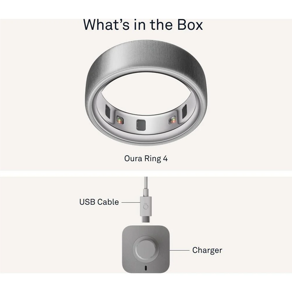 Oura Ring 4 [Size 13] (Brushed Silver) - Image 9