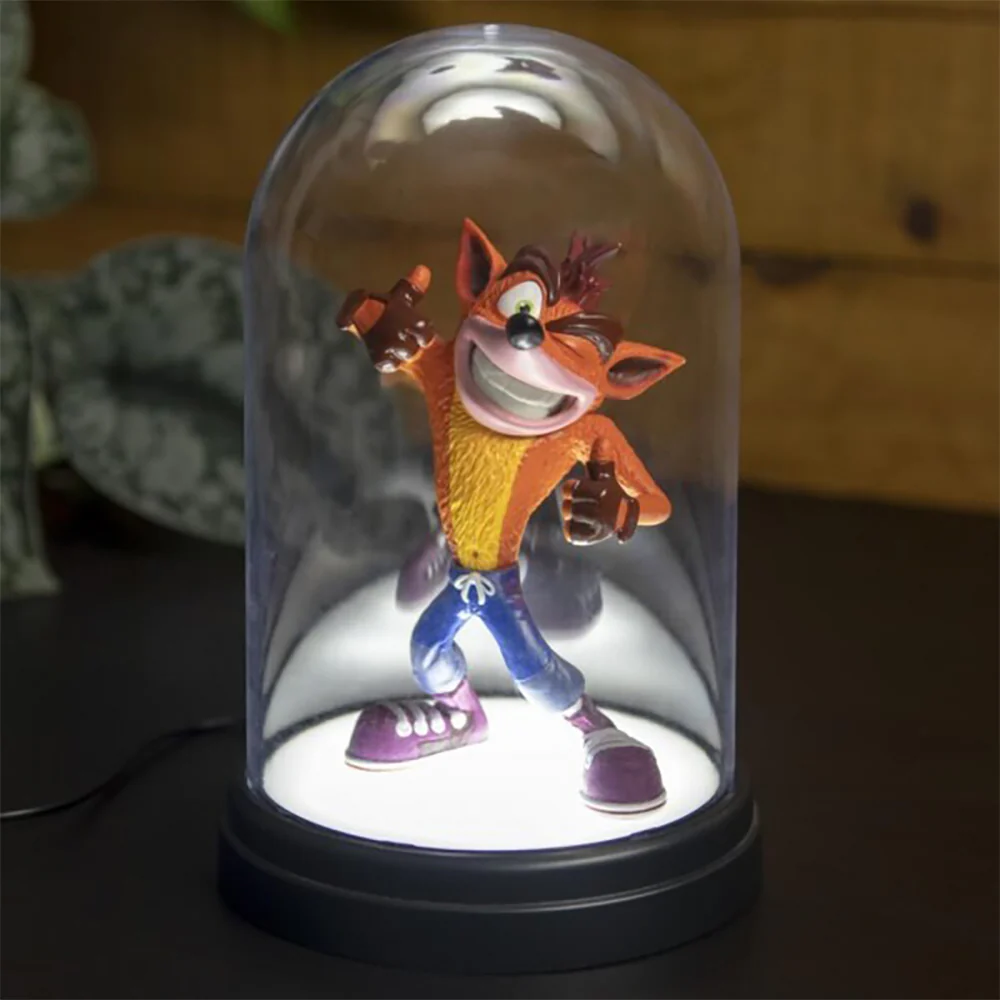 Paladone 22cm Crash Bandicoot Themed Bell Jar Light Kids/Children Desk Lamp - Image 2