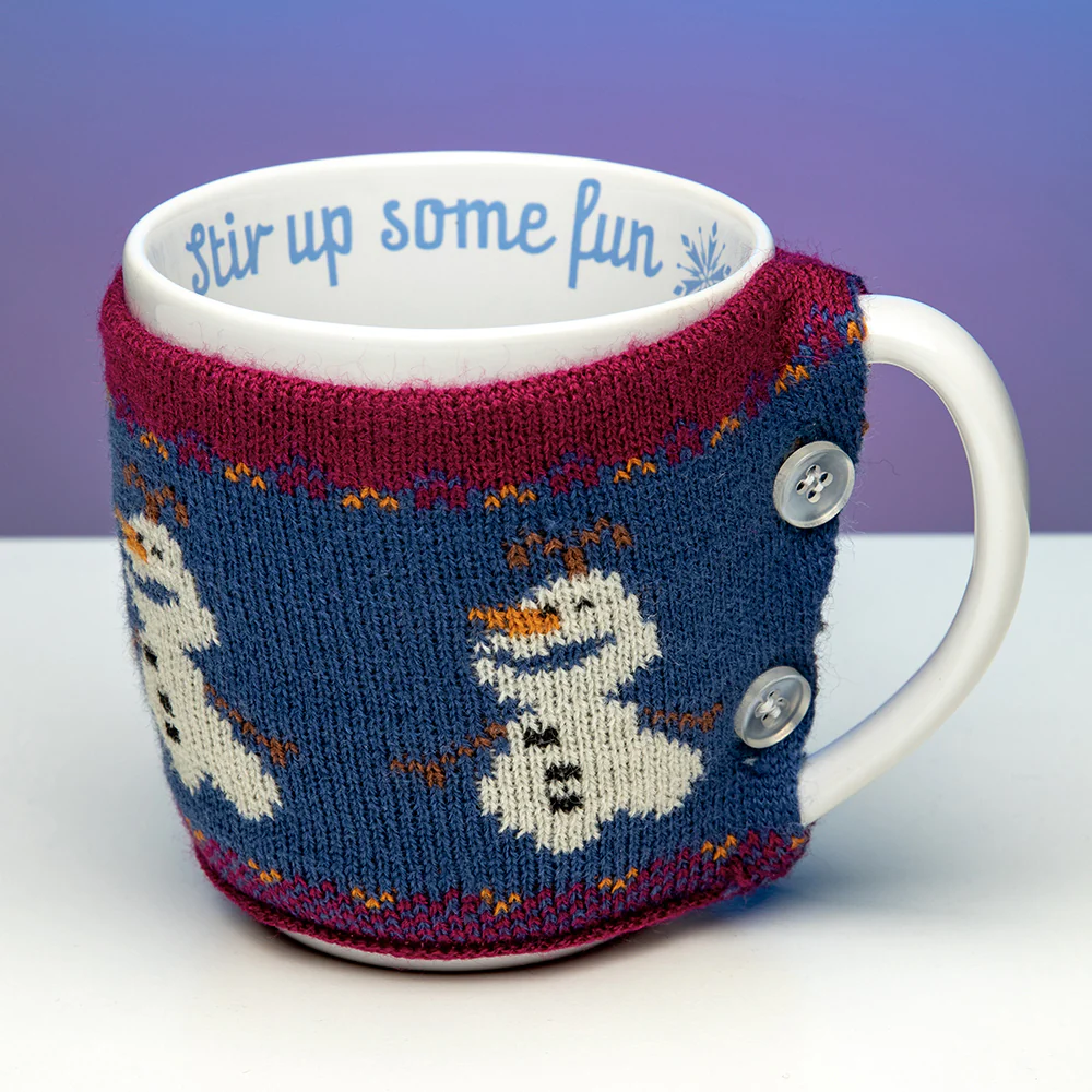 Paladone 250ml Frozen Olaf Cosy Tea Cup Gift with Knit - Image 2