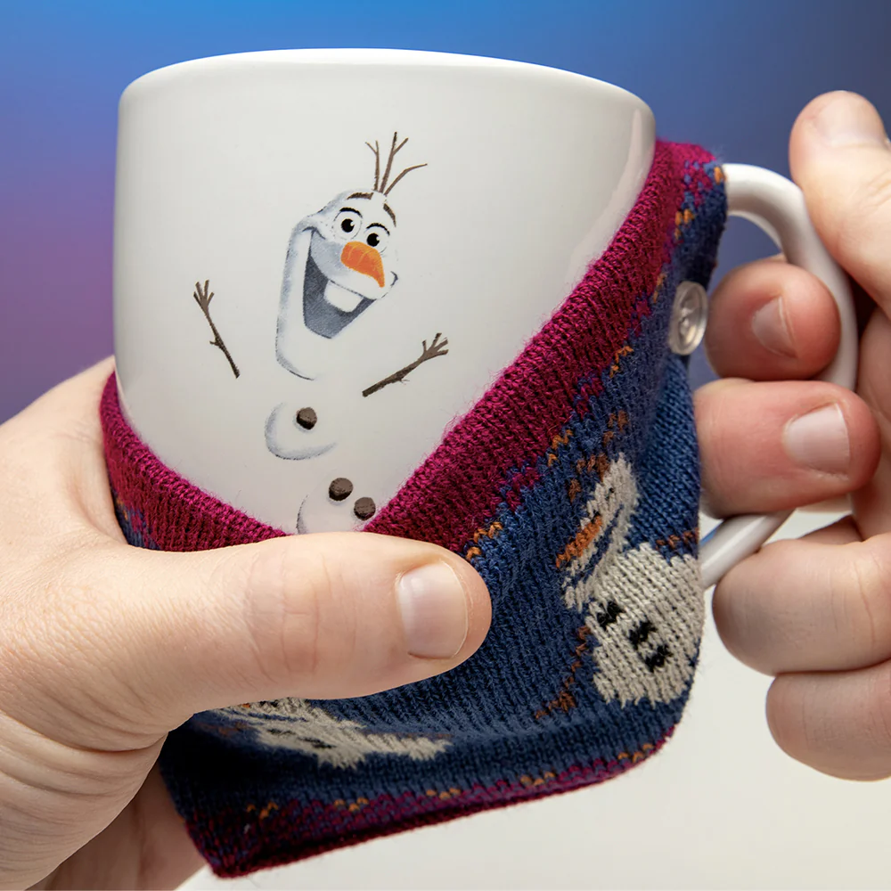 Paladone 250ml Frozen Olaf Cosy Tea Cup Gift with Knit - Image 3