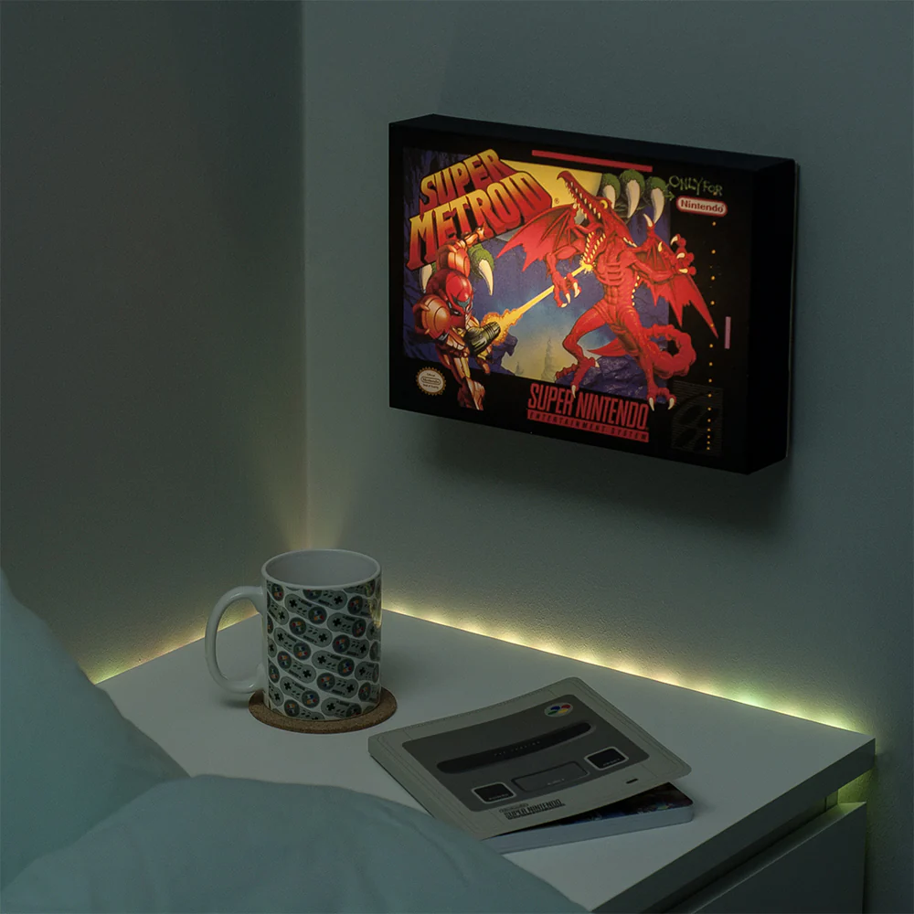 Paladone 30cm Super Metroid Luminart Kids Wall Decor Lamp - Image 3