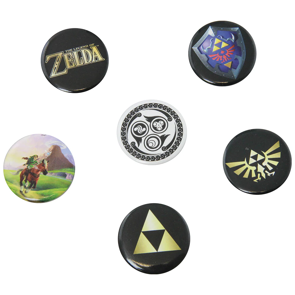 Paladone 6-Pieces 3.2cm The Legend of Zelda Pin Badges Bags - Image 2