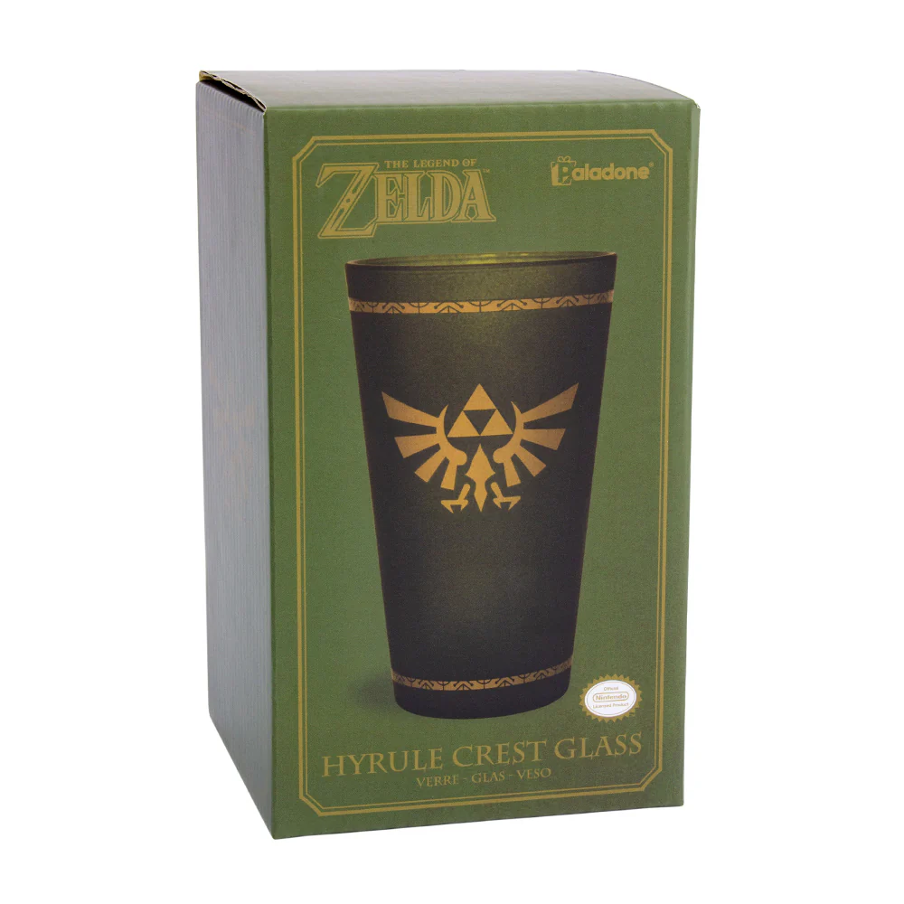 Paladone Zelda Hyrule Crest Glass 450ml (Green) - Image 4