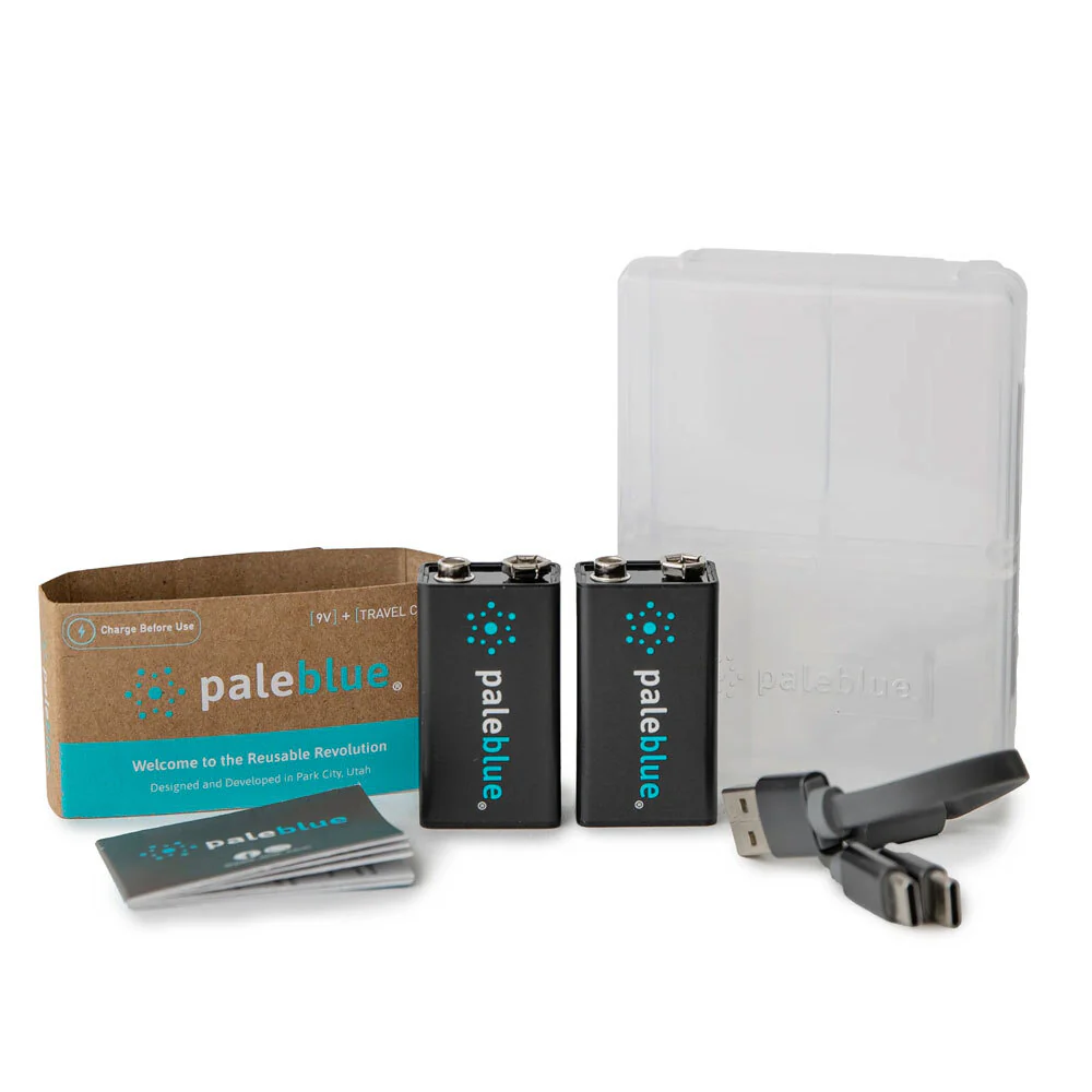 Paleblue 2-Pieces Fast Charging 9V USB Rechargeable Smart Batteries - Image 5