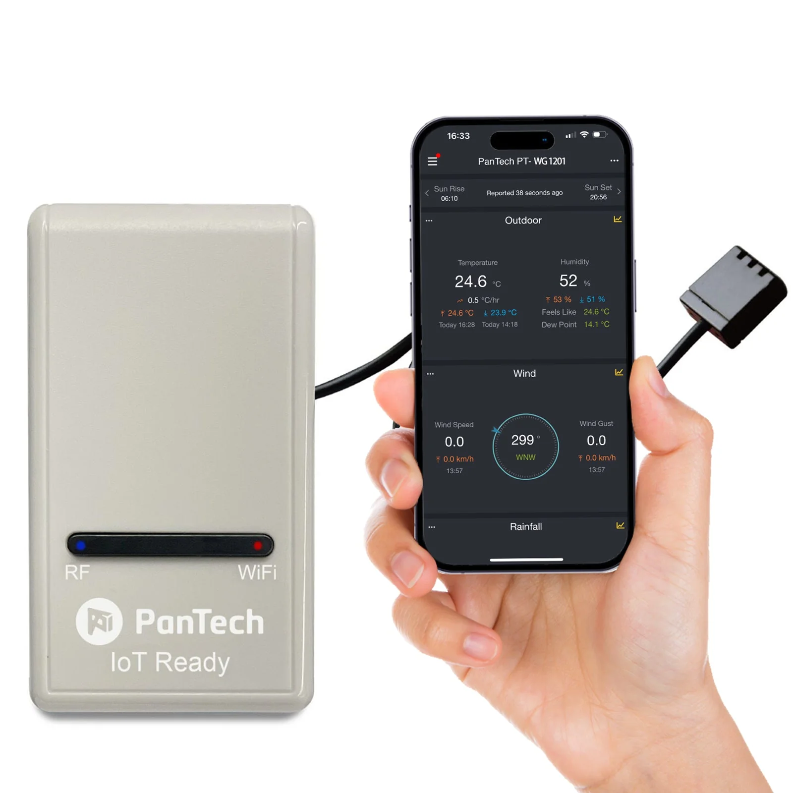 PanTech Gen3 SE IoT PT-GW1201 Solar Powered WiFi Wireless Weather Station - Image 5