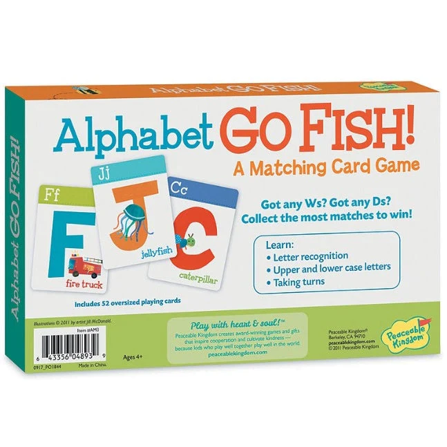 Peaceable Kingdom Alphabet Go Fish! Game - Image 2
