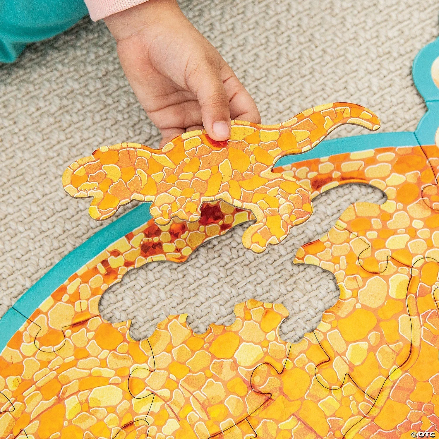 Peaceable Kingdom Floor Puzzle Triceratops 52 Pieces - Image 4