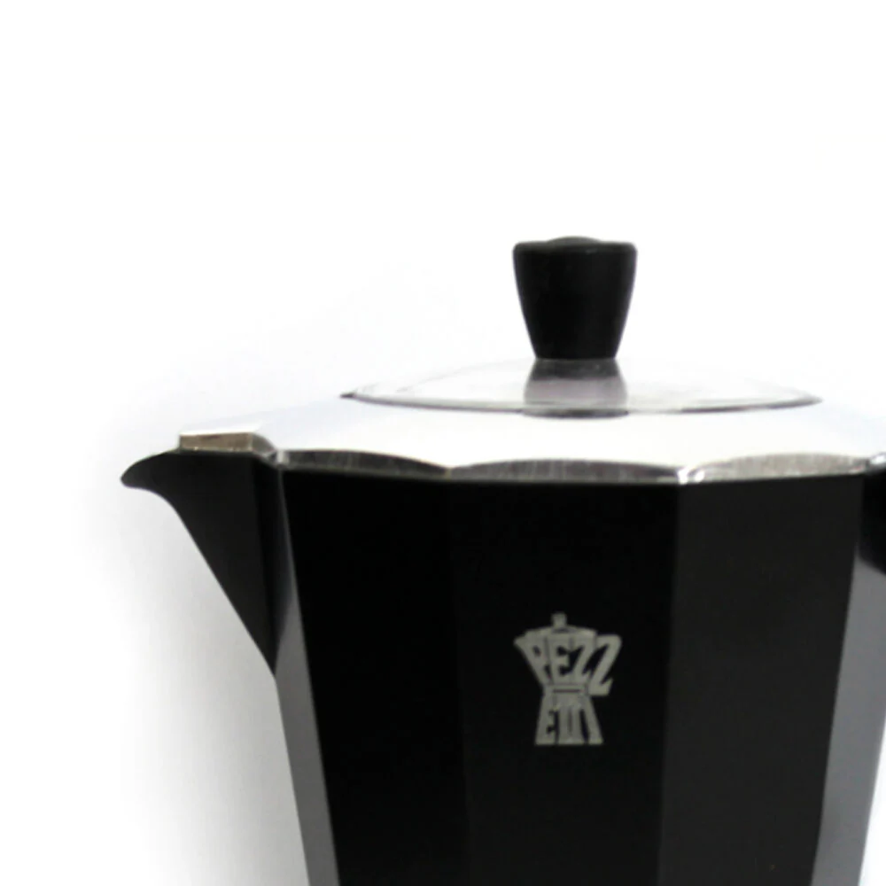 Pezzetti Bellexpress Aluminium 6-Cup Stovetop Induction Coffee Maker Black - Image 2