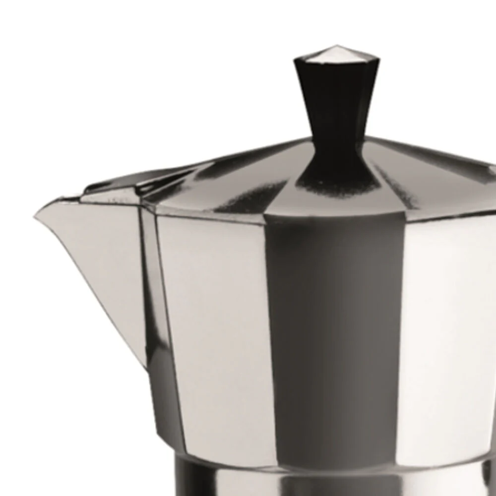 Pezzetti Italexpress Cafetiere 3-Cup Espresso Stovetop Coffee Maker Silver - Image 2