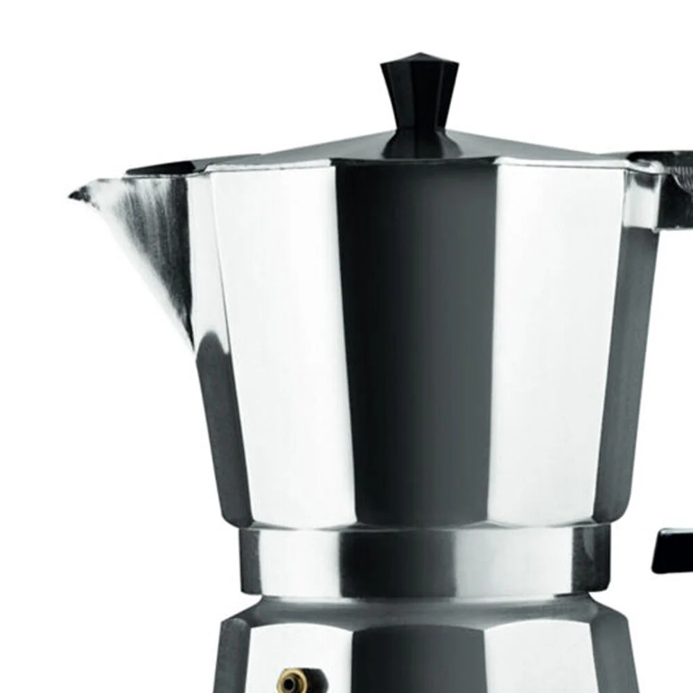 Pezzetti Italexpress Cafetiere 6-Cup Espresso Stovetop Coffee Maker Silver - Image 2