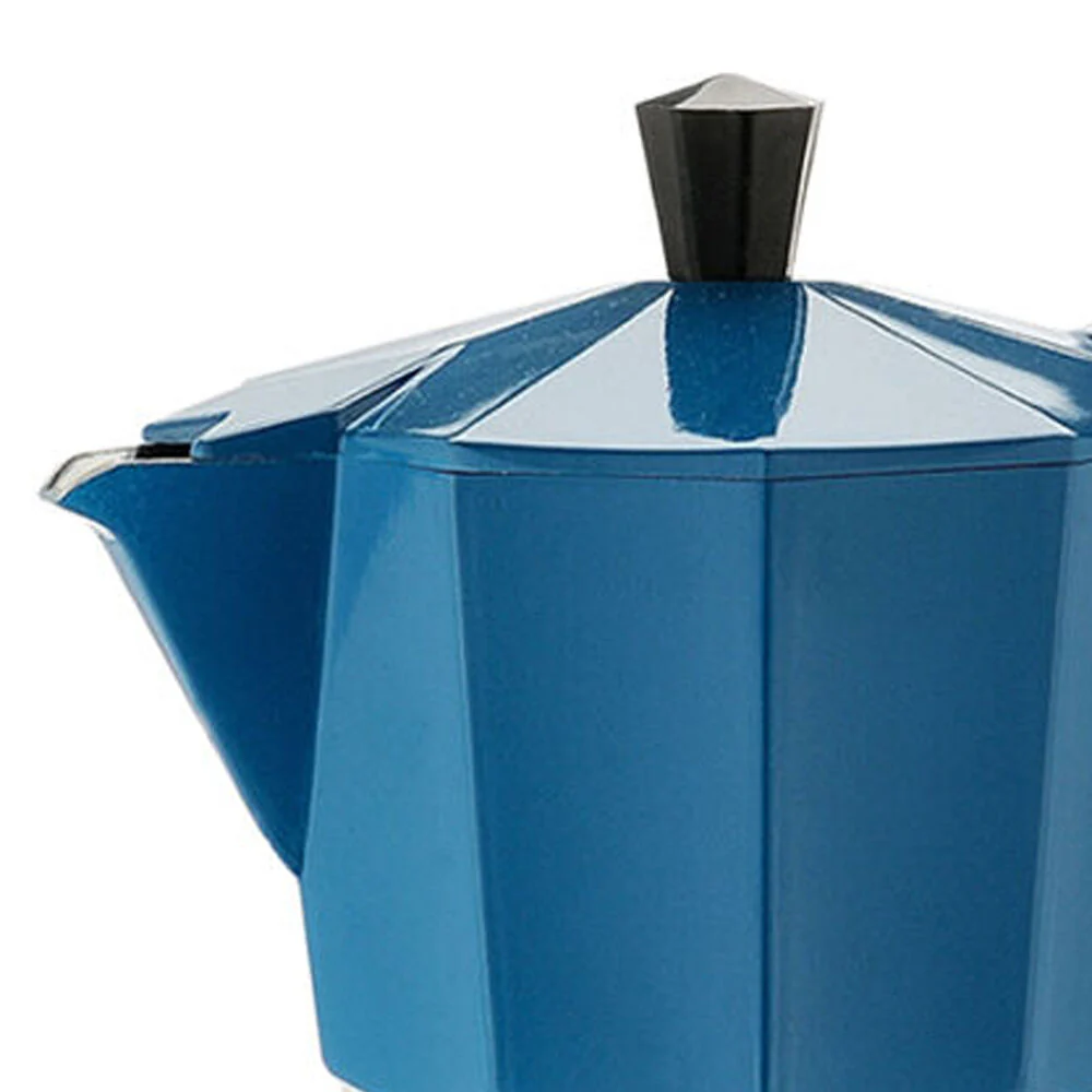 Pezzetti Italexpress Cafetiere 6-Cup Espresso Stovetop Coffee Maker Teal Blue - Image 2