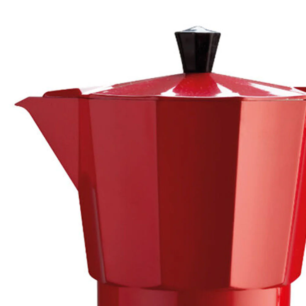Pezzetti Italexpress Cafetiere 9-Cup Espresso Stovetop Coffee Maker Red - Image 2