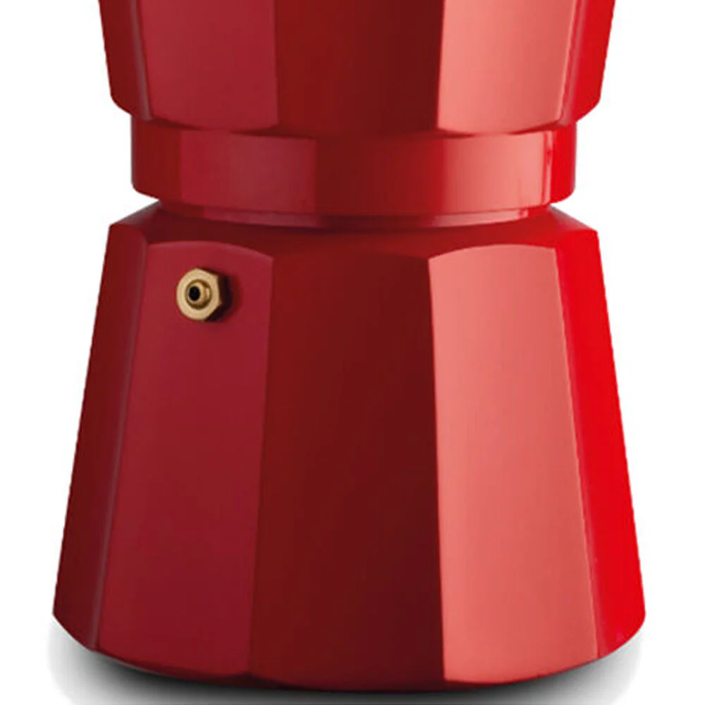 Pezzetti Italexpress Cafetiere 9-Cup Espresso Stovetop Coffee Maker Red - Image 3