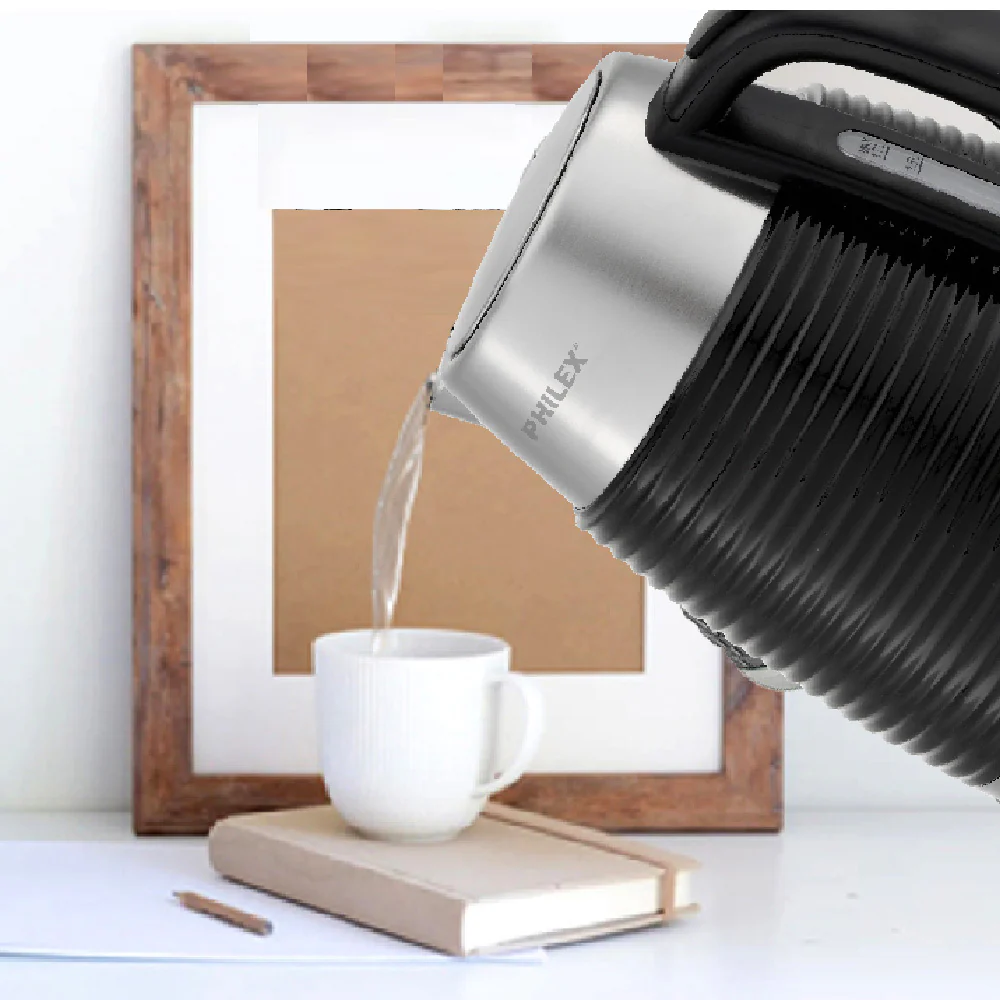 Philex 240V Cordless Stainless Steel Electric Kettle (Black) - Image 6