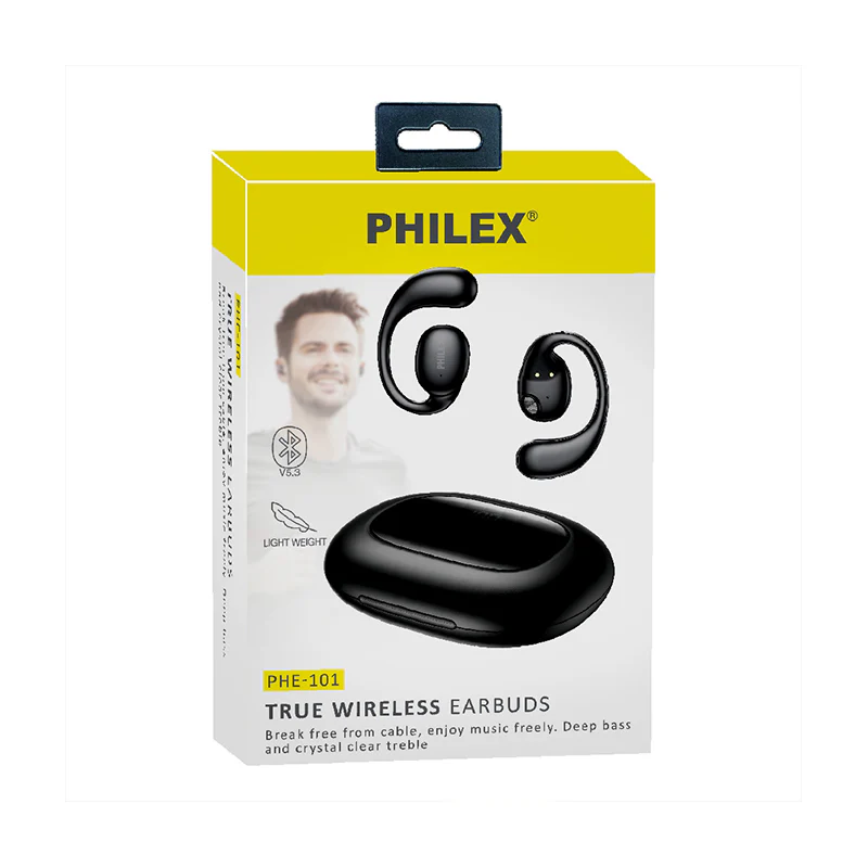 Philex True Wireless Sports Earbuds (Black) - Image 3
