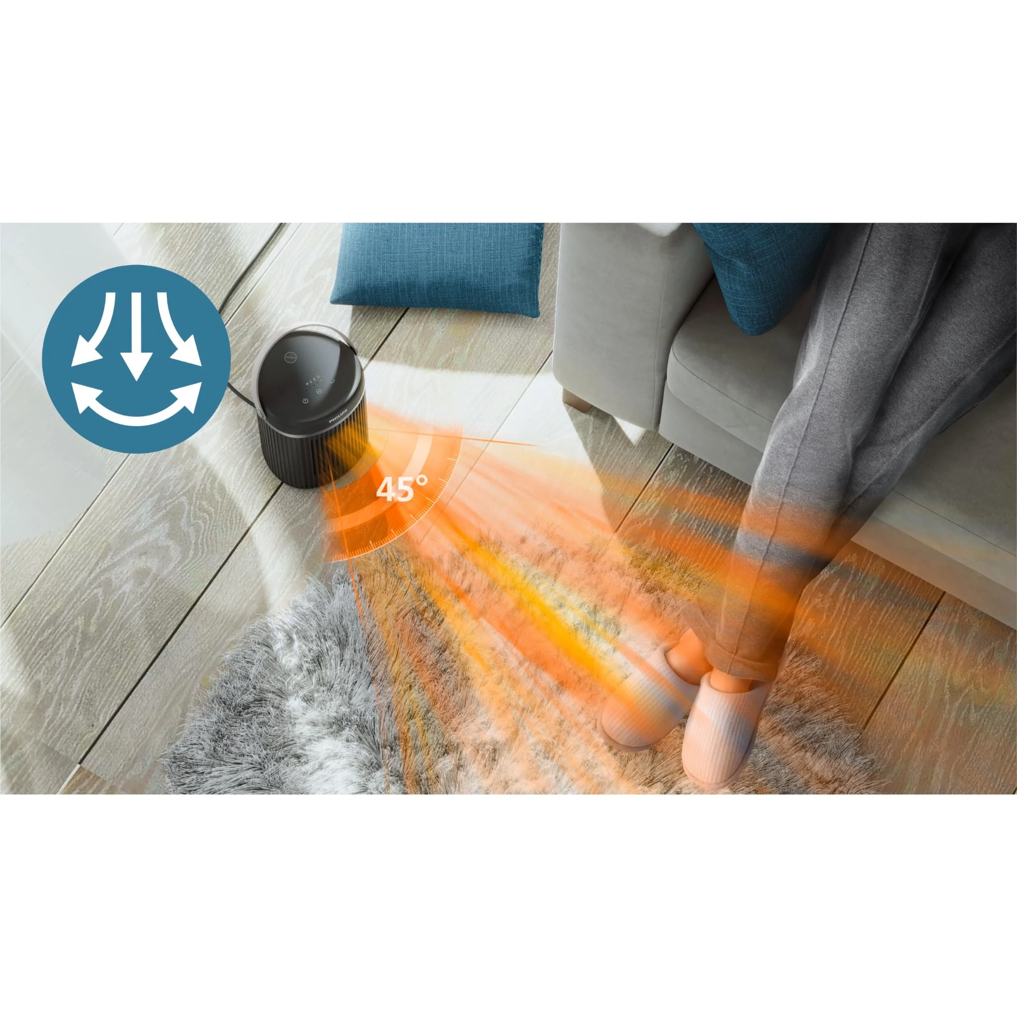 Philips 3000 Series Compact Ceramic Fan Heater - Image 6