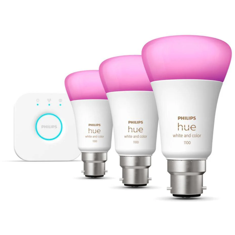Philips Hue B22 A60 Colour Bluetooth Starter Kit [2022] - Image 2