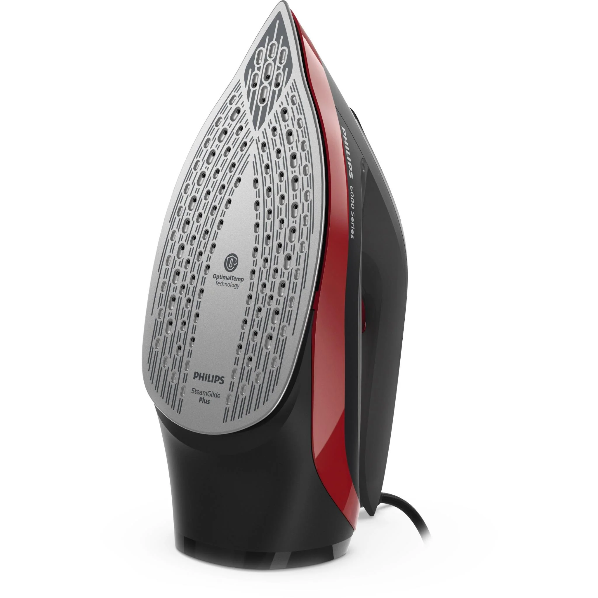 Philips OptimalTEMP 6000 Series Steam Iron (Red/Black) - Image 2