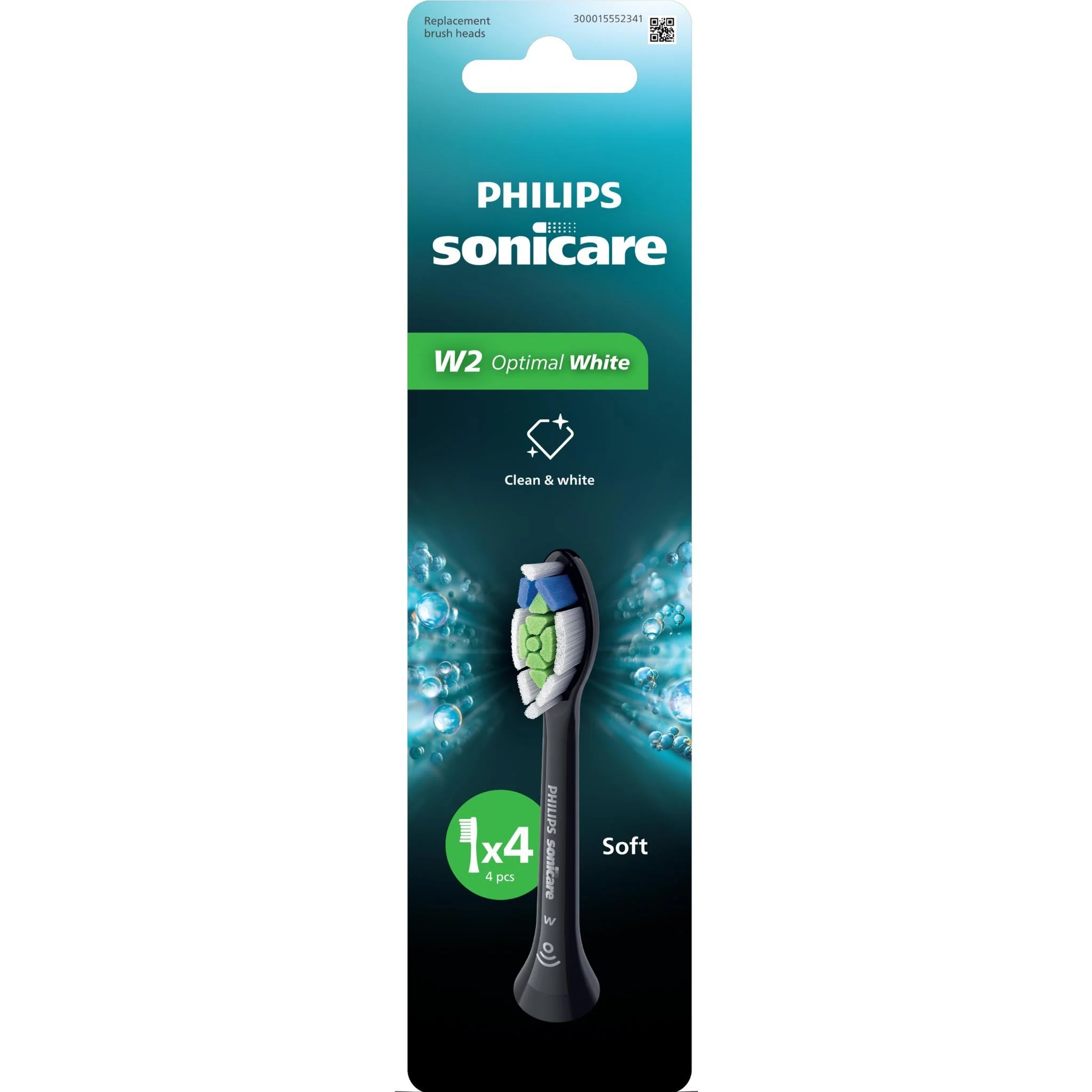 Philips Sonicare W2 Optimal White Brush Head (Black)[4 Pack] - Image 5