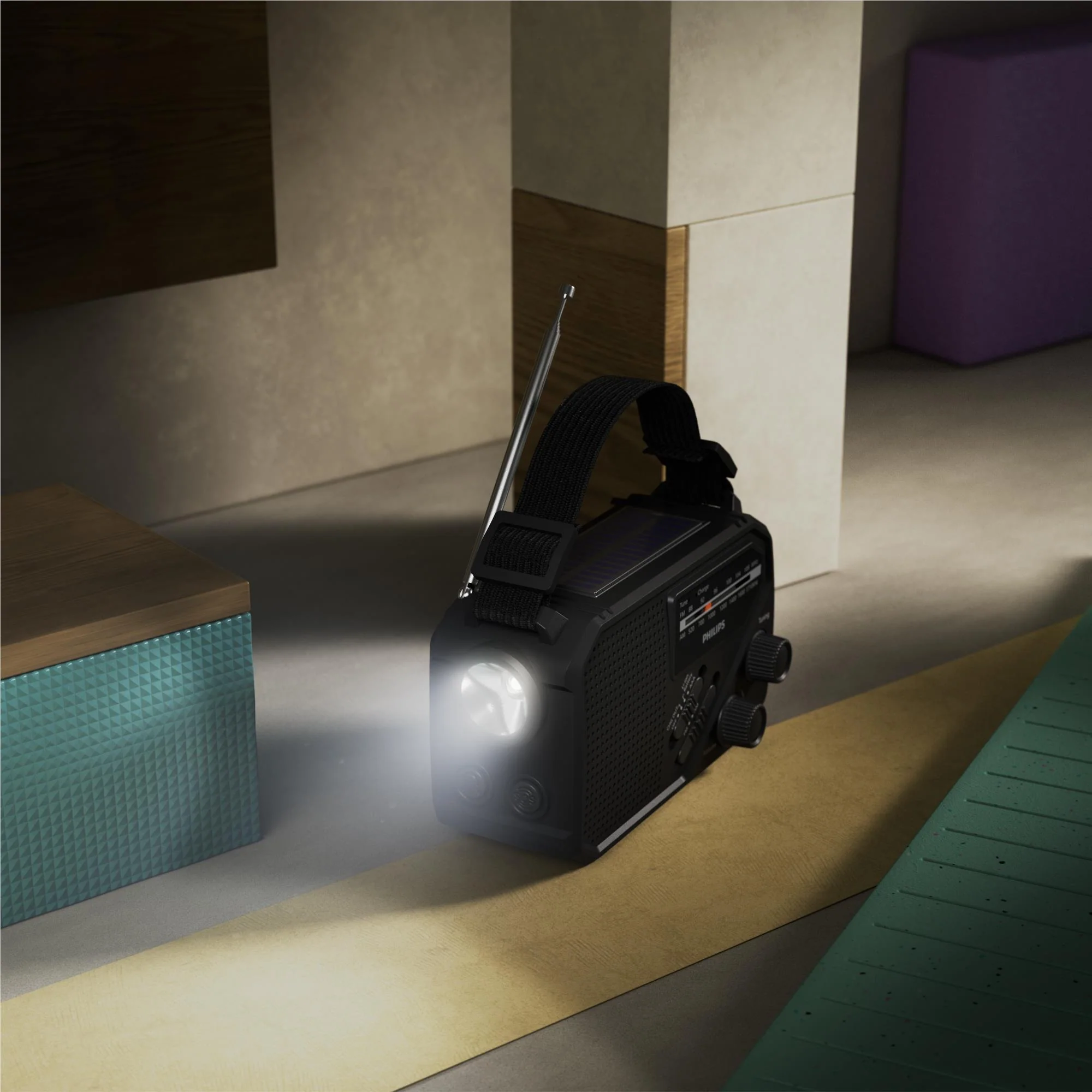 Philips TAR1609/00 Portable Radio with Torch - Image 7