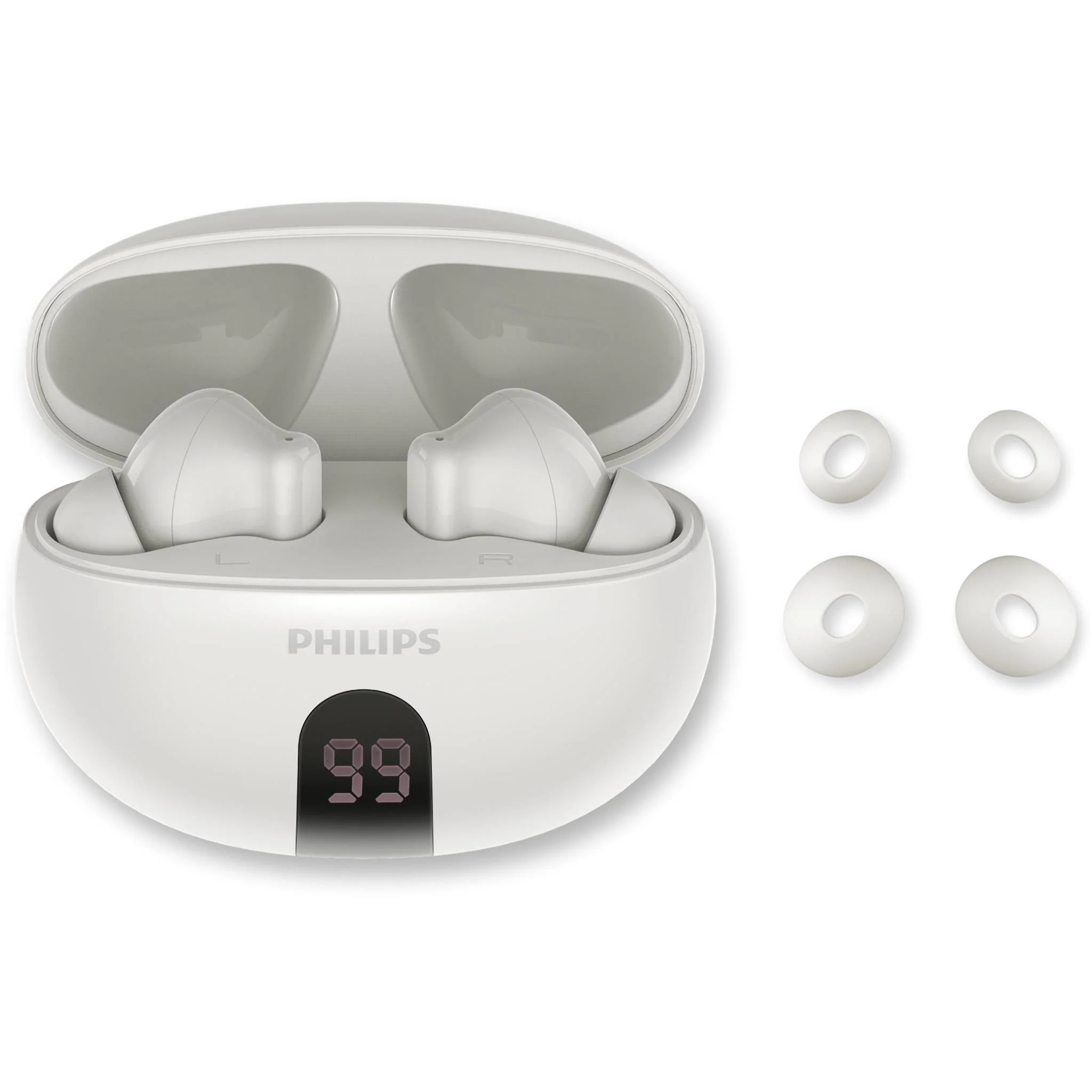 Philips TAT3559 True Wireless ANC Earbuds (White) - Image 7
