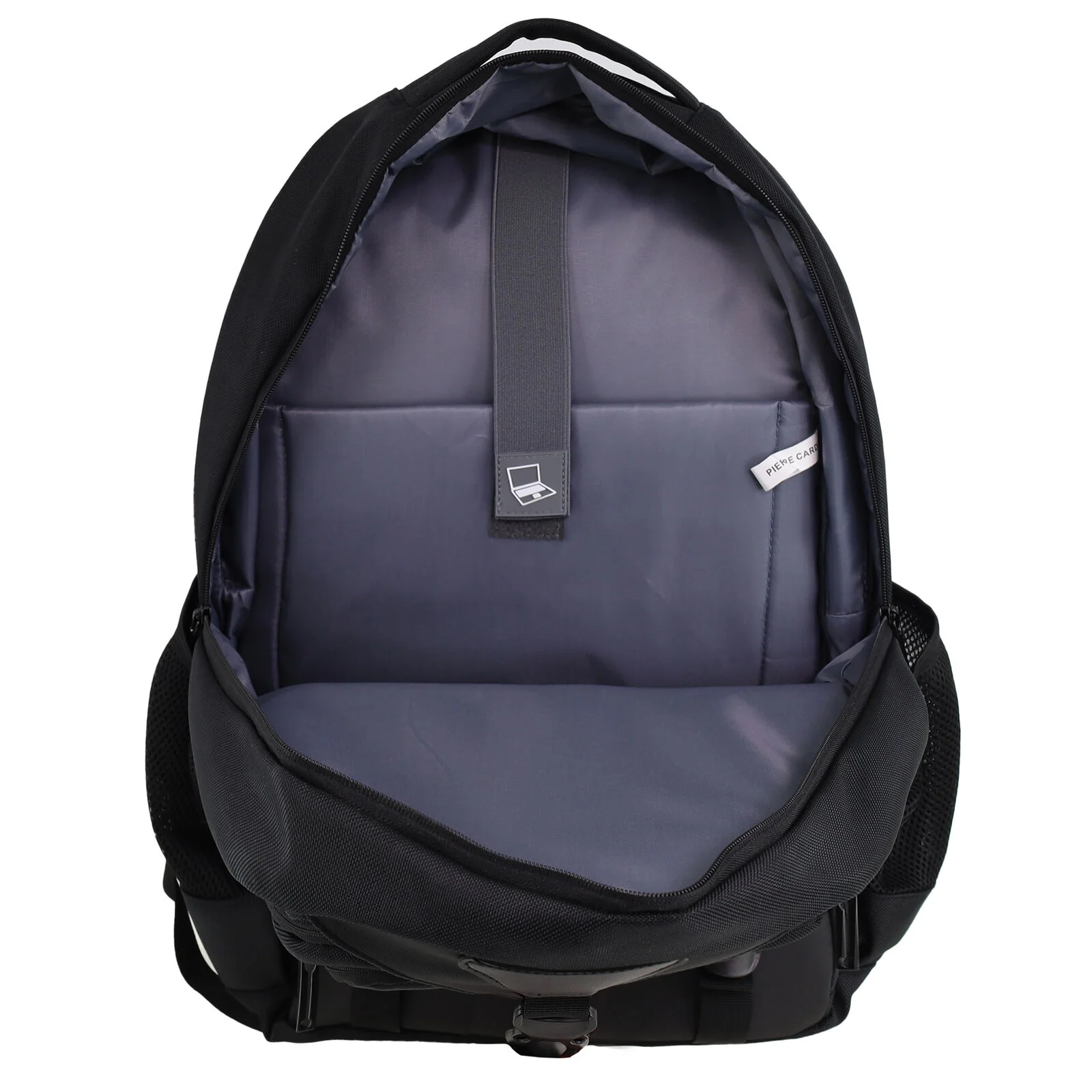 Pierre Cardin 32L Mens Nylon Computer/Business Backpack Bag - Black - Image 5