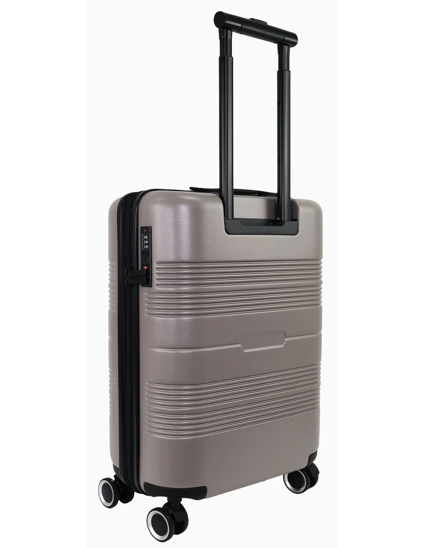 Pierre Cardin Cabin 56L Travel Hard Shell Case Travel Luggage (Taupe) - Image 4