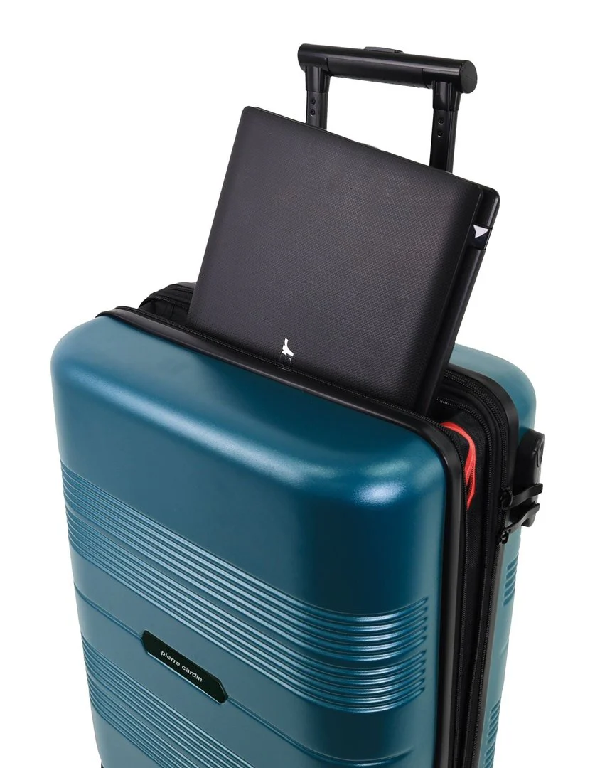 Pierre Cardin Cabin 56L Travel Hard Shell Case Travel Luggage (Teal) - Image 5