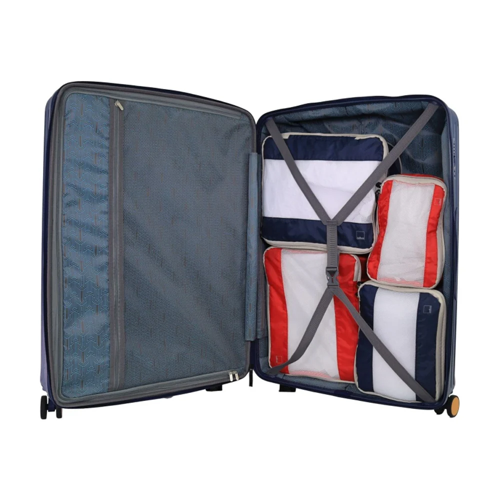 Pierre Cardin Classic Medium 113L Hard Shell Case Travel Luggage (Navy) - Image 2