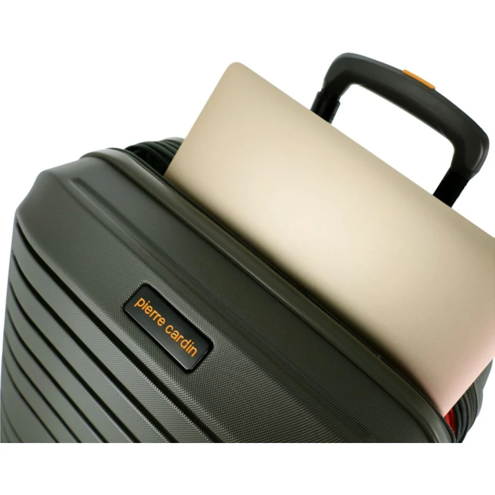 Pierre Cardin Hard Shell Case Classic Set Travel Luggage (Olive) [3-Pieces] - Image 6