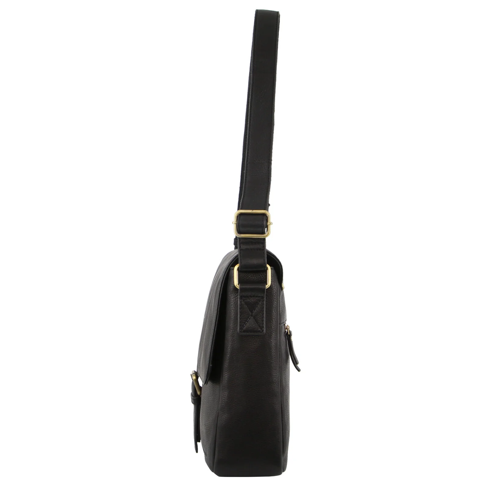 Pierre Cardin Leather Business Bag in Black & Organizer Cross Body in Black/Navy - Image 4