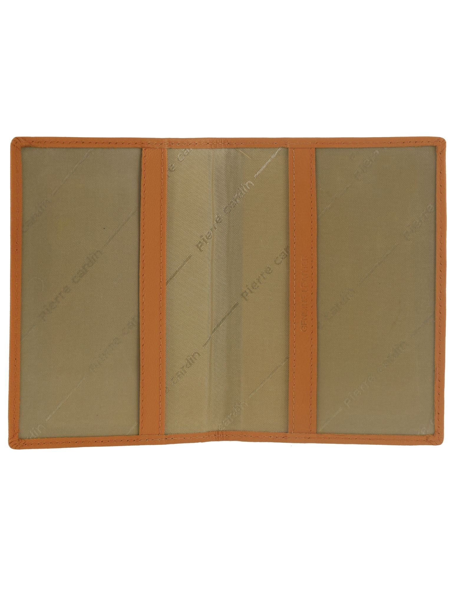 Pierre Cardin Leather Passport Holder/Cover Protected RFID Wallet Apricot - Image 3