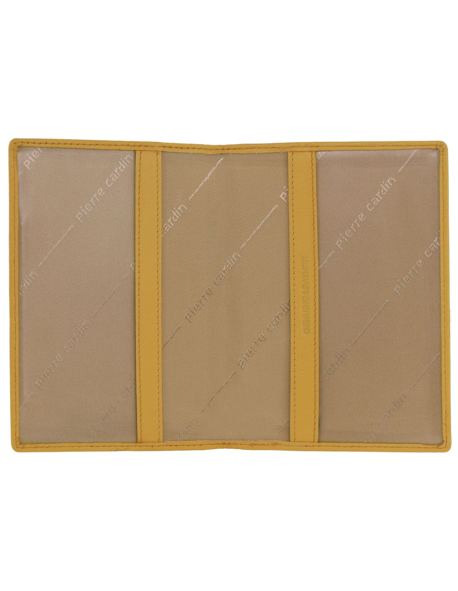 Pierre Cardin Leather Passport Holder/Cover Protected RFID Wallet Yellow - Image 3