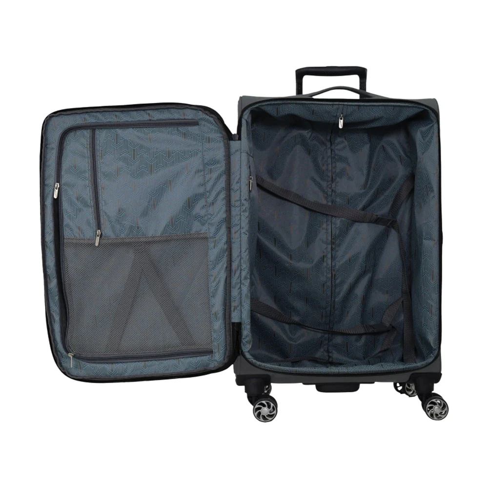 Pierre Cardin Medium Spinner Suitcase (Charcoal) - Image 2