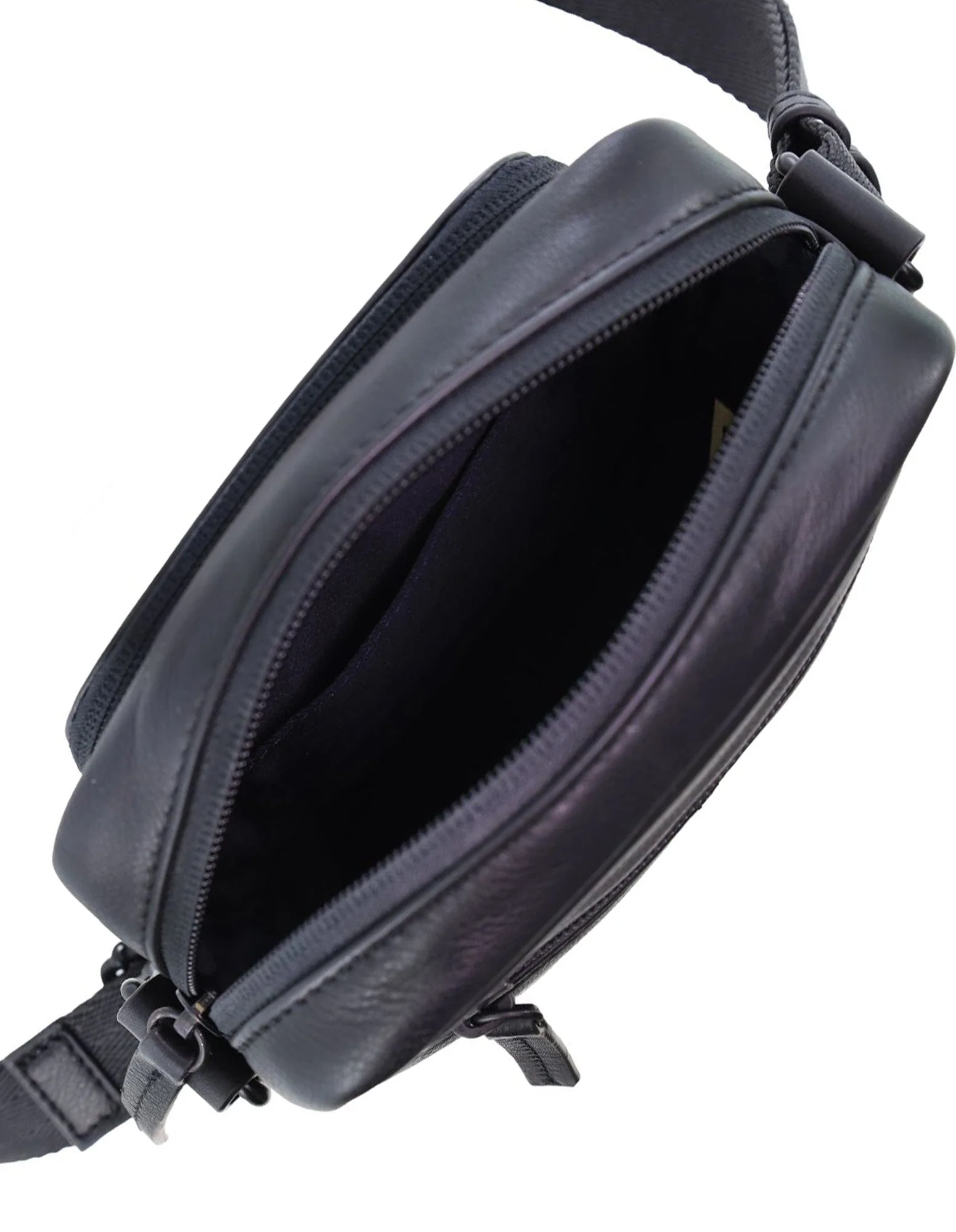 Pierre Cardin Men's Leather Classic Shoulder Crossbody Bag 18x19cm Black - Image 6
