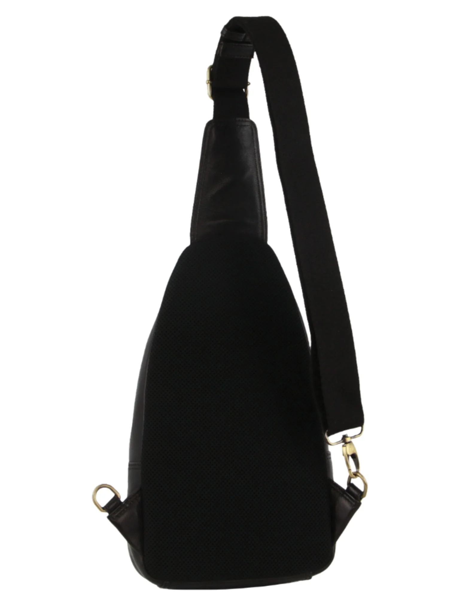 Pierre Cardin Men's Leather Crossbody Sling Bag w/ Adjustable Strap 20cm Black - Image 10