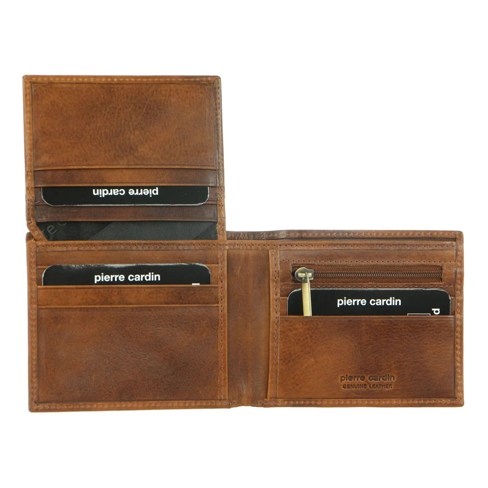 Pierre Cardin Men's Leather RFID Wallet - Cognac - Image 3