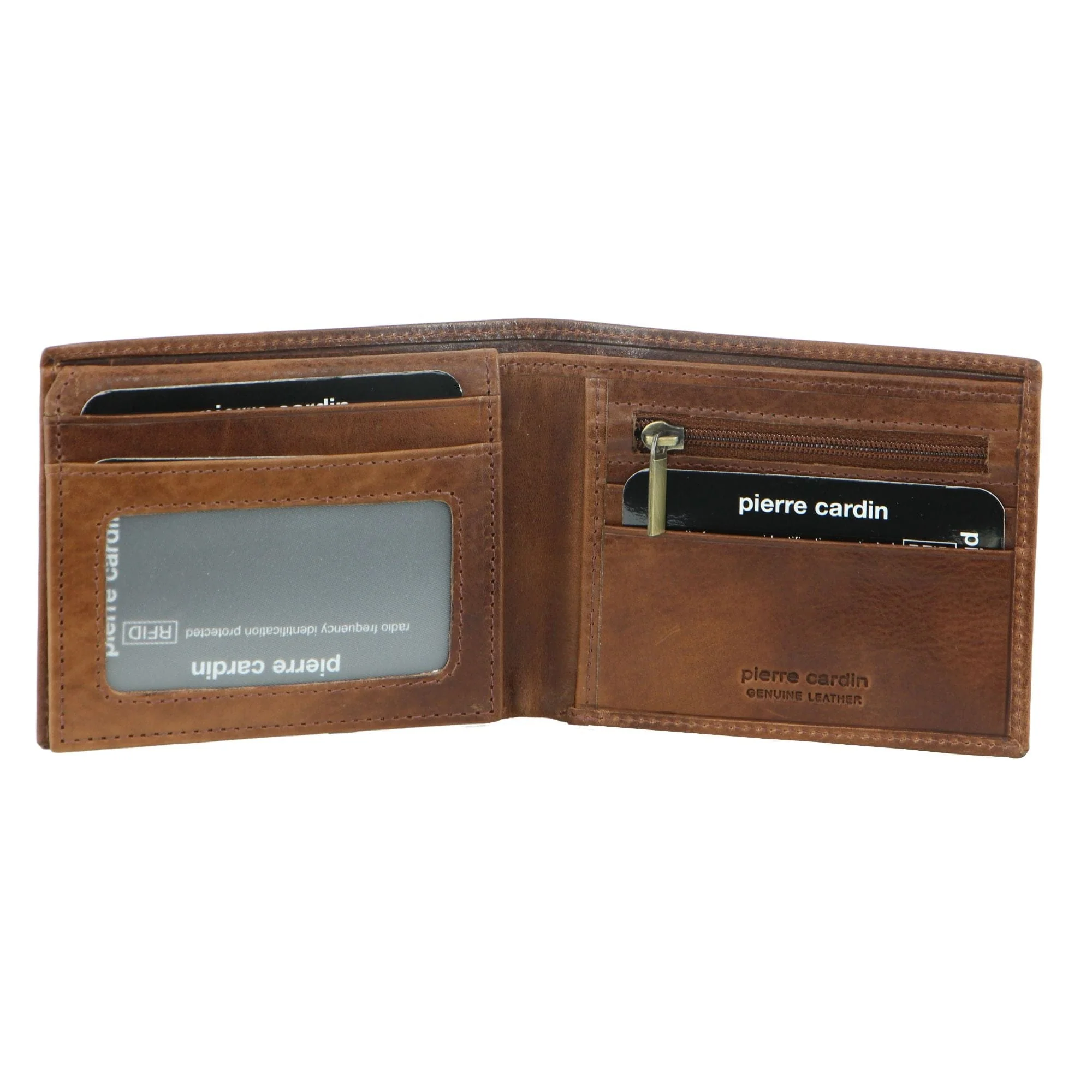 Pierre Cardin Men's Leather RFID Wallet - Cognac - Image 4