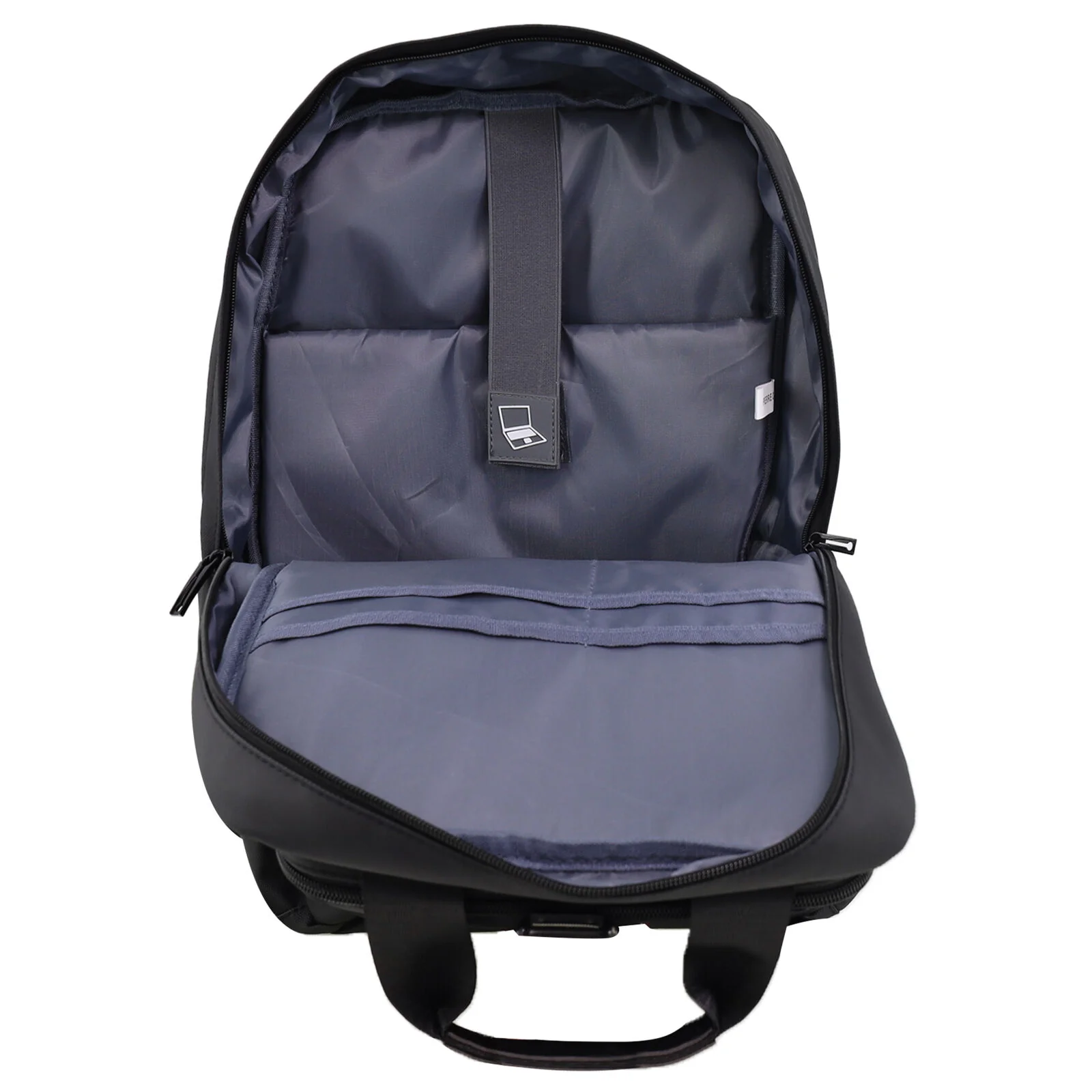 Pierre Cardin Mens Nylon Computer/Business Backpack Bag - Black - Image 5
