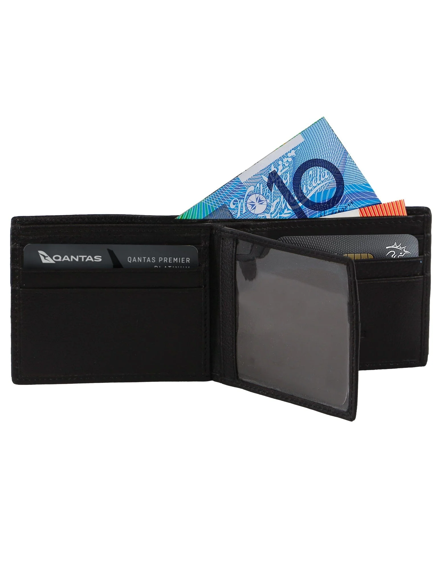 Pierre Cardin Men's Rustic Leather RFID Wallet - Black - Image 4
