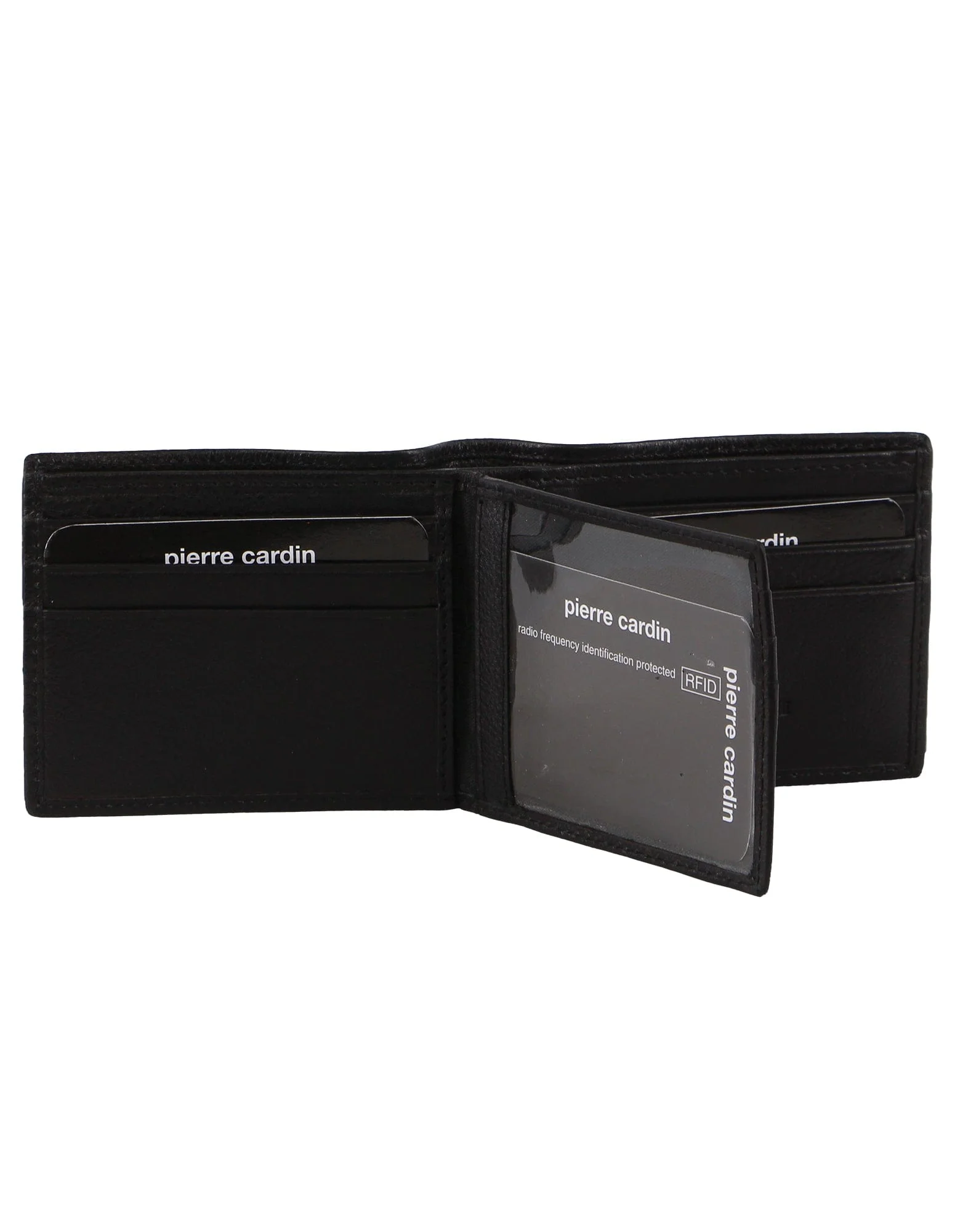 Pierre Cardin Men's Rustic Leather RFID Wallet - Black - Image 5