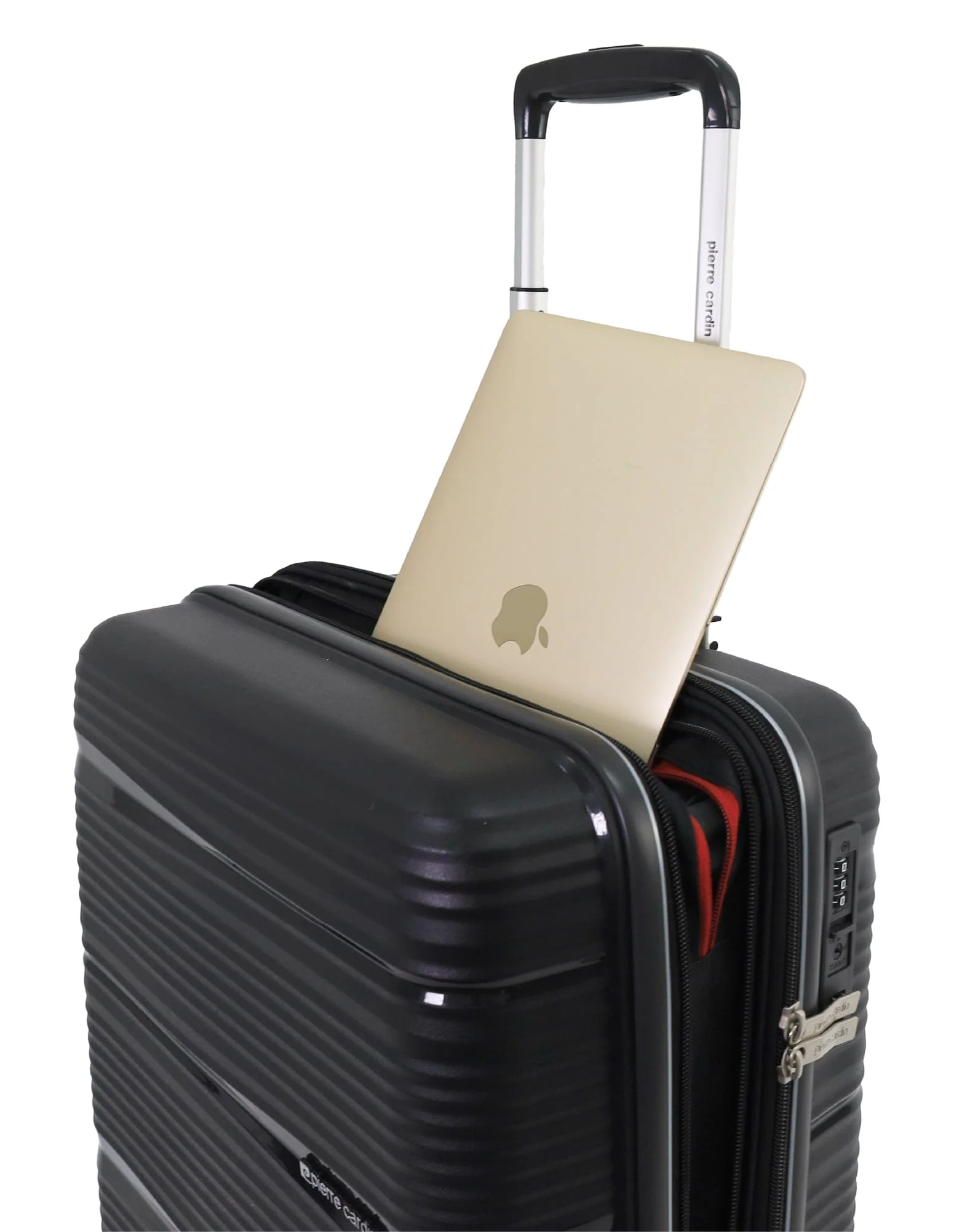 Pierre Cardin Normandy Cabin 55L Hard Shell Case Suitcase Travel Luggage Black - Image 10