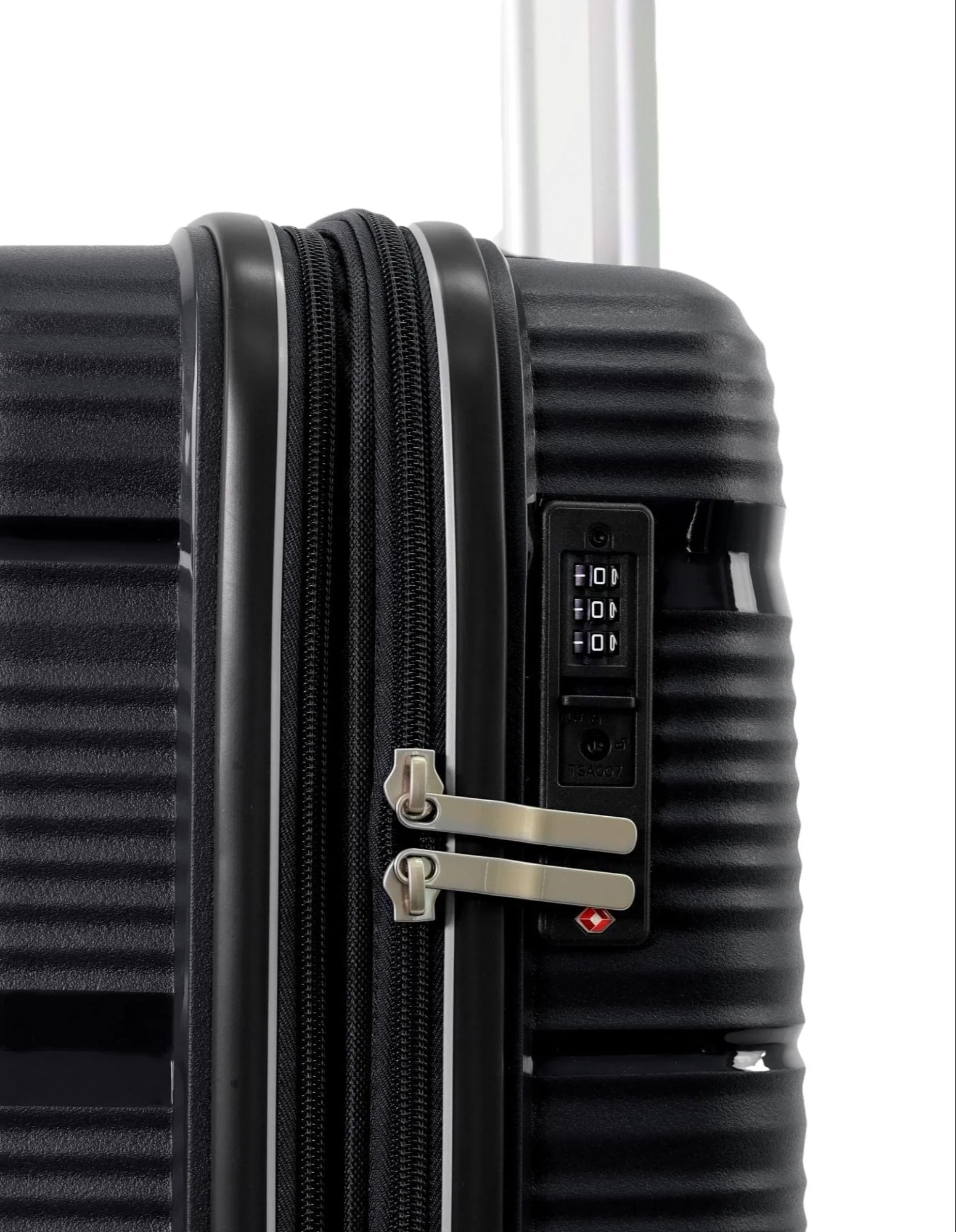Pierre Cardin Normandy Cabin 55L Hard Shell Case Suitcase Travel Luggage Black - Image 9