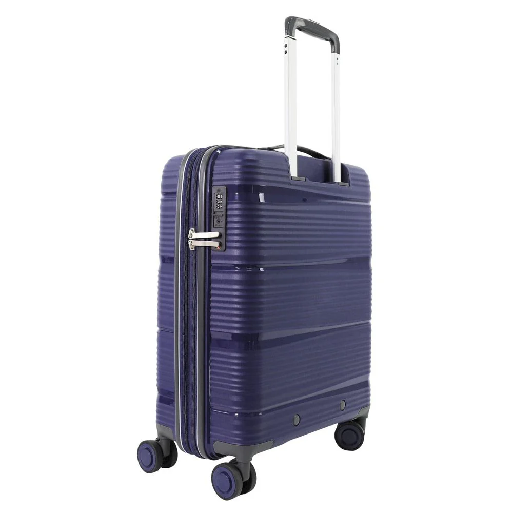Pierre Cardin Normandy Cabin 55L Hard Shell Case Suitcase Travel Luggage Lilac - Image 3