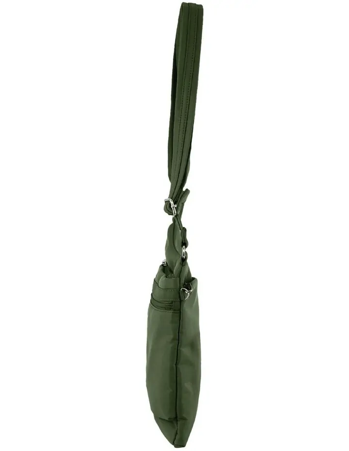 Pierre Cardin RFID Cross Body Bag Travel Anti-Theft Slash Proof - Olive - Image 2